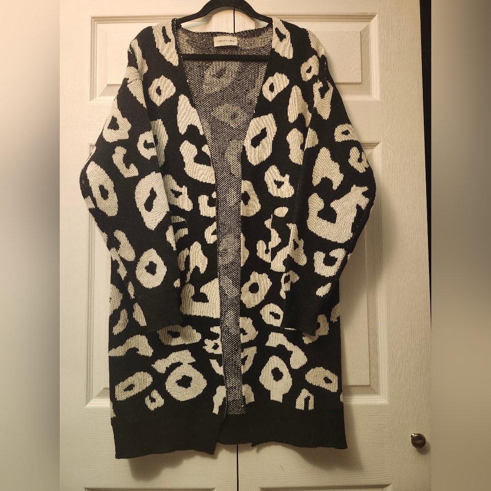 Goodnight Macaroon Animal Print Long Cardigan